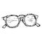 Free hand drawing illustration of a pair of glasses