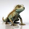 Free Iguana 3d Model With Metallic Texture - Exotic Lizard Design