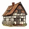 Free Illustration Of A Tudor House In Danish Golden Age Style