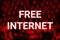 free internet dangerous for user digital background with world map