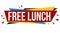 Free lunch banner design