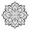 Free Mandala Flower Template: Bold And Graceful Hand Drawn Floral Design