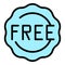 Free online offer icon vector flat