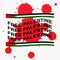 Free Palestine banner vector illustration