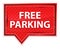 Free Parking misty rose pink banner button