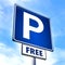 Free parking sign