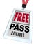 Free Pass - Lanyard and Badge