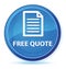 Free quote (page icon) midnight blue prime round button