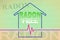 Free from the radon gas that has not been found in your home - concept image with check-up chart about radon contamination
