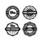 Free shipping badge stamps design logo collection