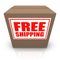Free Shipping Brown Cardboard Box Order Shipment