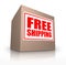 Free Shipping Cardboard Box Ship No Cost