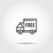 Free Shipping Icon line Vector , Online Shopping ,Car ,