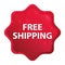 Free Shipping misty rose red starburst sticker button