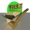 Free shipping tick parcel box- 3d rendering