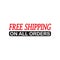 Free Shipping - Vector for Businesses, Industry, Online Store, Retail, Company, Market, Promotion