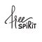 Free spirit - simple inspire and motivational quote. Hand drawn beautiful lettering. Print for inspirational poster,
