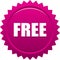 Free stamp seal badge pink