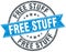 Free stuff round grunge stamp