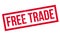 Free Trade rubber stamp