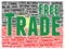 Free trade word cloud shape