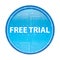 Free Trial floral blue round button