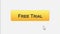 Free trial web interface button clicked with mouse cursor, different colors