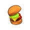 Free Vector burger yummy illustrations
