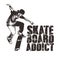 Free Vector Skate Board Player Illustrations