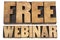 Free webinar in wood type