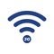 Free wi-fi  point isolated logo wireless 3G