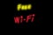 Free wi fi yellow and red neon glowing text sign handwriting