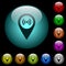 Free wifi hotspot icons in color illuminated glass buttons