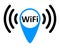 Free wifi logo zone - vector