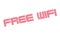 Free Wifi rubber stamp