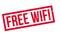 Free Wifi rubber stamp