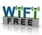 Free Wifi Shows Internet Connection And Mobile Hotspot