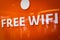 Free WiFi sign