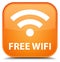 Free wifi special orange square button