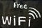 Free wifi symbol