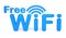 Free WiFi symbol