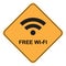 Free wifi traffic sign