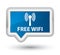 Free wifi (wlan network) prime blue banner button