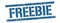 FREEBIE text on blue vintage lines stamp