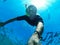 Freediver: underwater selfie