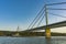 Freedom bridge Most Slobode upon the Danube river in Novi Sad, Serbia