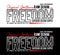 Freedom denim sportswear, tee t-shirt, vector illustration,