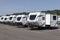 Freedom Express fifth wheel Travel Trailer by Coachmen RV display. Coachmen RV is a Division of Forest River