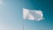 Freedom flying high, patriotism symbolized by waving flagpole in motion generated by AI