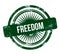 freedom - green grunge stamp